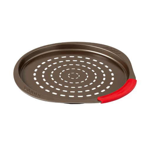 asimetriA - Plaque à pizza en métal avec prise en main facile - différentes tailles & formes