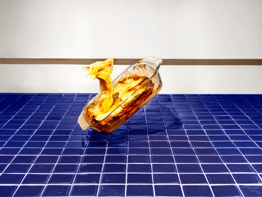 Rechteckige Auflaufform aus Glas leicht zu handhaben