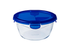 Cook&Go - Ronde glazen bewaardoos met waterdicht deksel