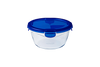 Cook&Go - Ronde glazen bewaardoos met waterdicht deksel