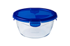 Cook&Go - Ronde glazen bewaardoos met waterdicht deksel