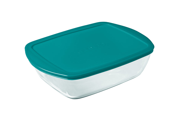 Cook & Store - Rectangular glass dish with lid