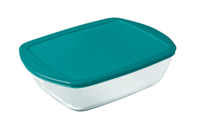 Cook & Store - Rectangular glass dish with lid