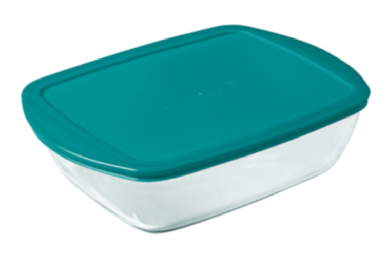 Cook & Store - Rectangular glass dish with lid