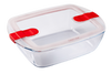 Base rectangulaire en verre boîtes de conservation - Compatible Gamme Cook & Heat