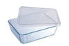 Set di 3 piatti rettangolari in vetro con coperchi - Cook & Freeze