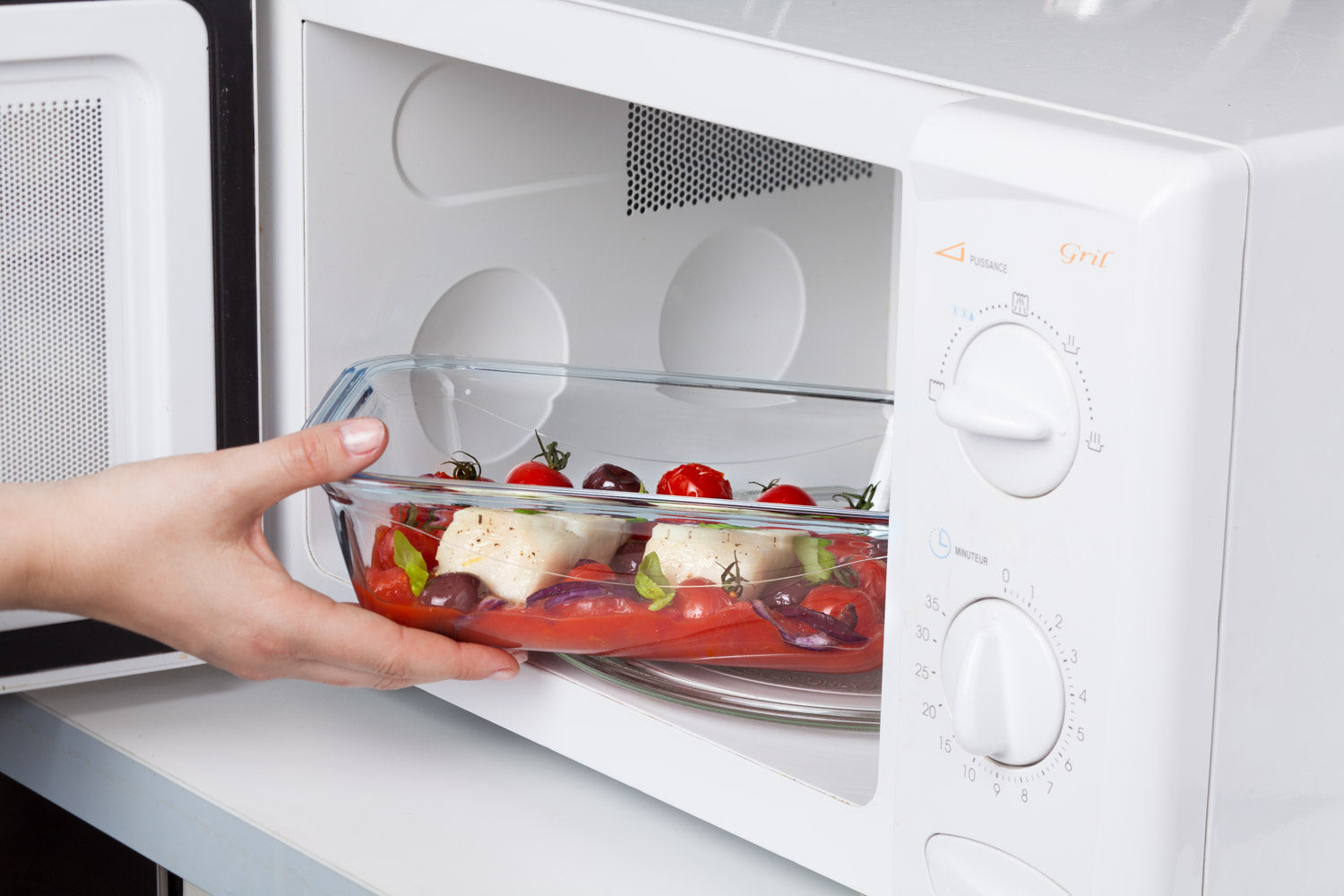 Set di 3 lunch box in vetro rettangolari con coperchio a chiusura ermetica - Cook & Go