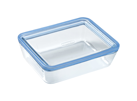 Zero Plastic - Rechteckige Aufbewahrungsdose aus 100% Glas