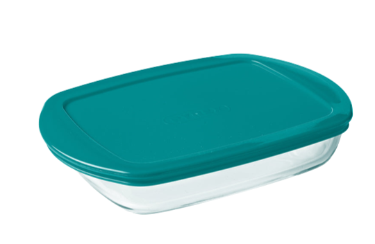 Cook & Store - Rectangular glass dish with lid