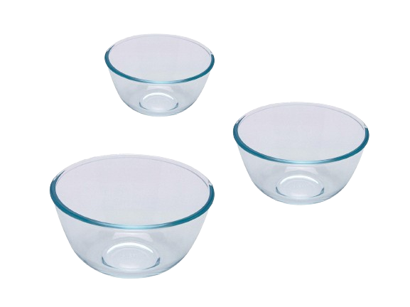 Set aus 3 Glasschüsseln speziell für die Zubereitung - Classic