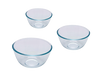 Set aus 3 Glasschüsseln speziell für die Zubereitung - Classic
