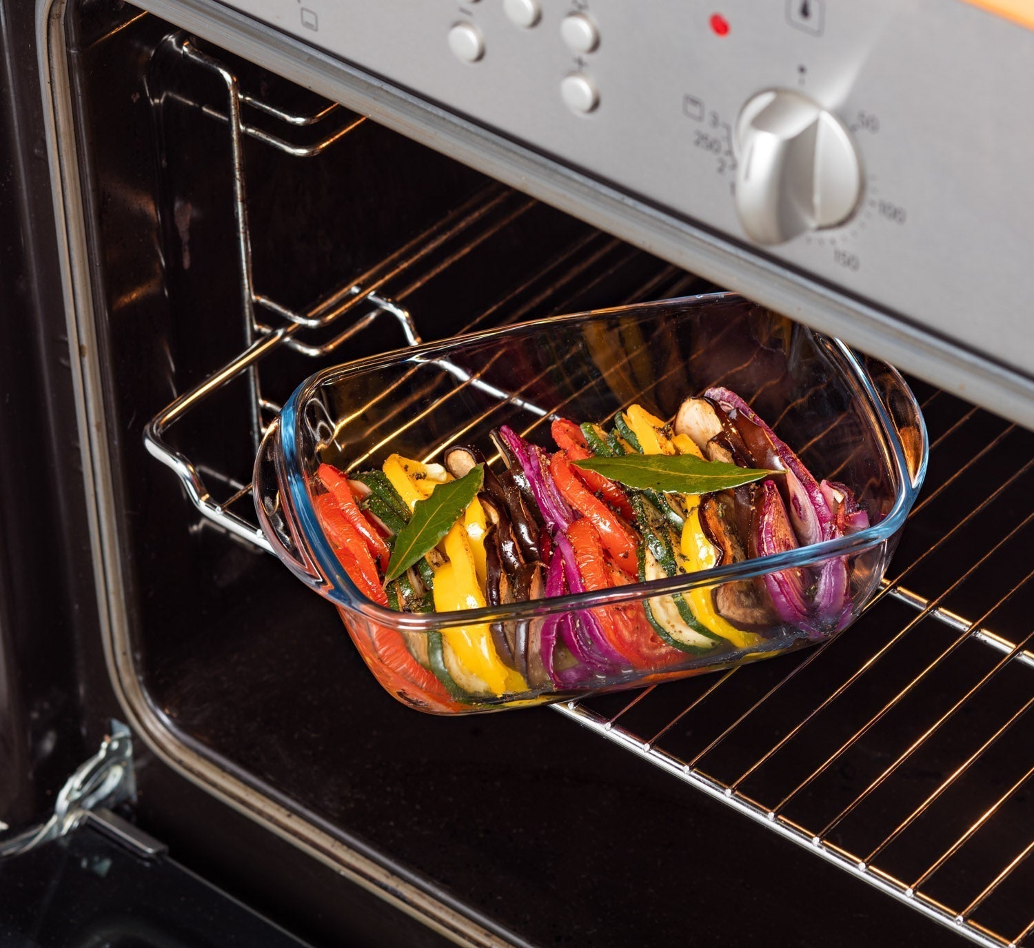 Set di 3 piatti quadrati in vetro con coperchio - Cook & Store