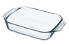 Plat à four rectangulaire en verre prise en main facile