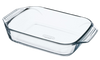 Plat à four rectangulaire en verre prise en main facile