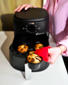 Set di 4 stampi per muffin in metallo per friggitrice ad aria