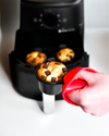 Set di 4 stampi per muffin in metallo per friggitrice ad aria