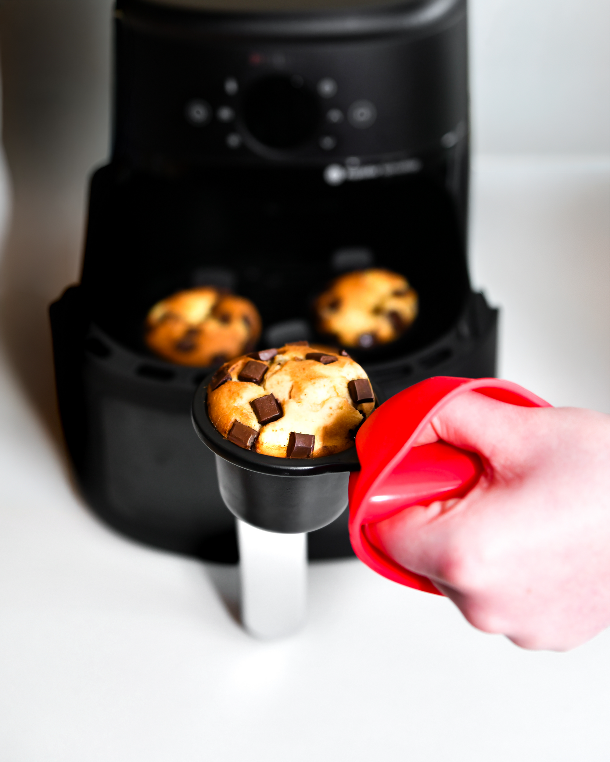 Set di 4 stampi per muffin in metallo per friggitrice ad aria