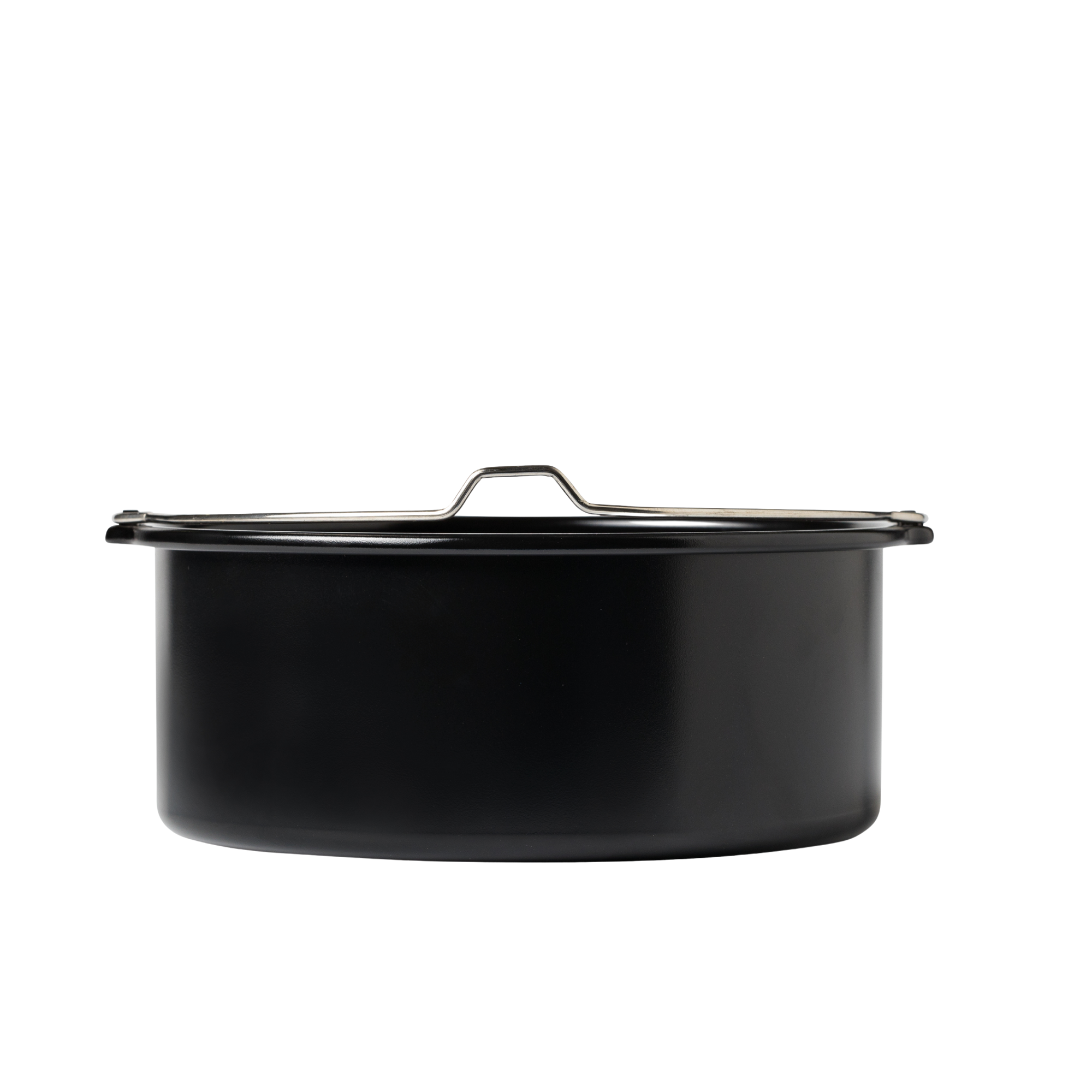 Air fryer-compatible round metal dish