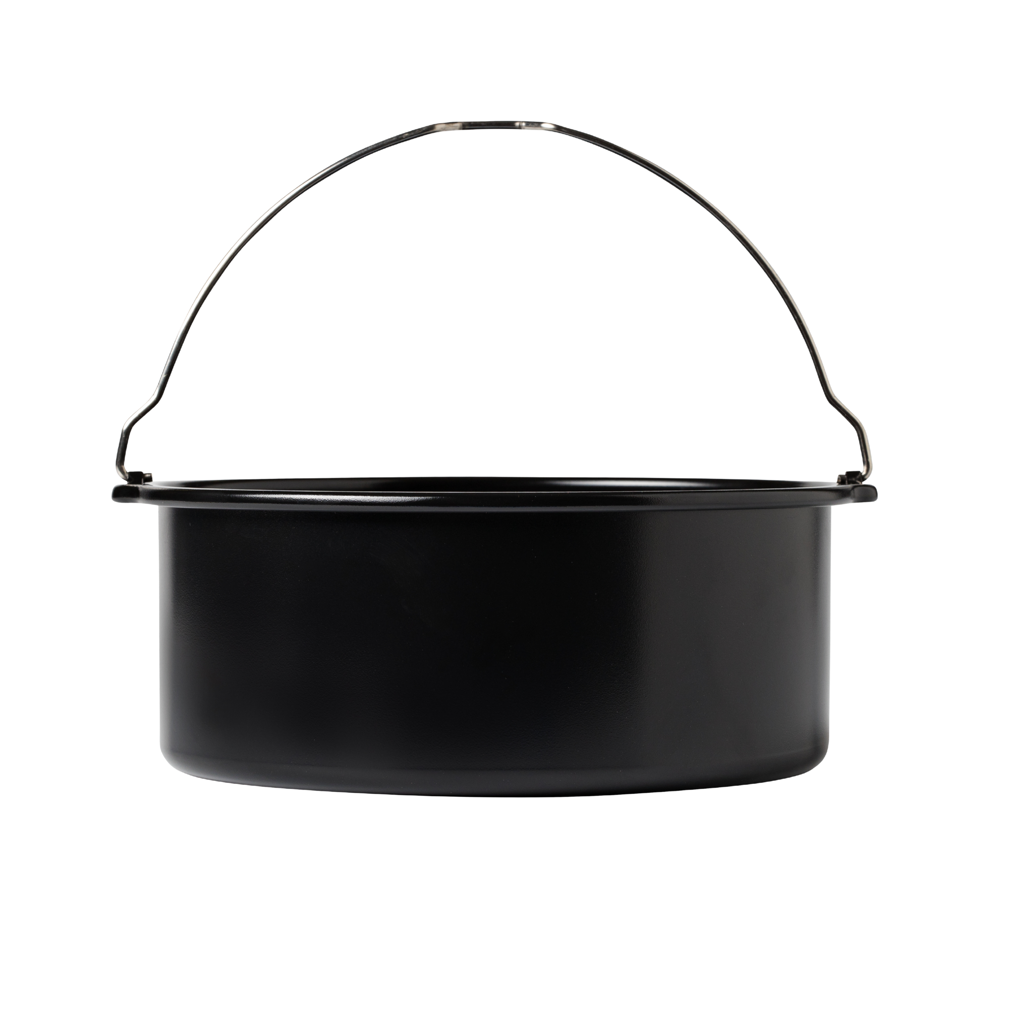 Air fryer-compatible round metal dish