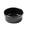 Air fryer-compatible round metal dish