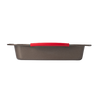 Fuente de metal para horno rectangular de fácil agarre - asimetriA