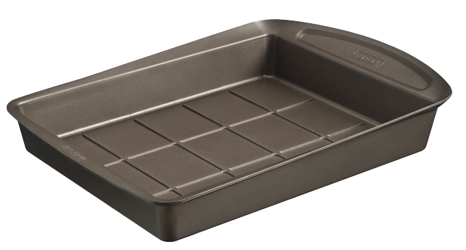 Metal brownie mould with easy grip 28 x 22 cm - asimetriA