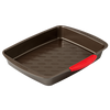 Fuente de metal para horno rectangular de fácil agarre - asimetriA