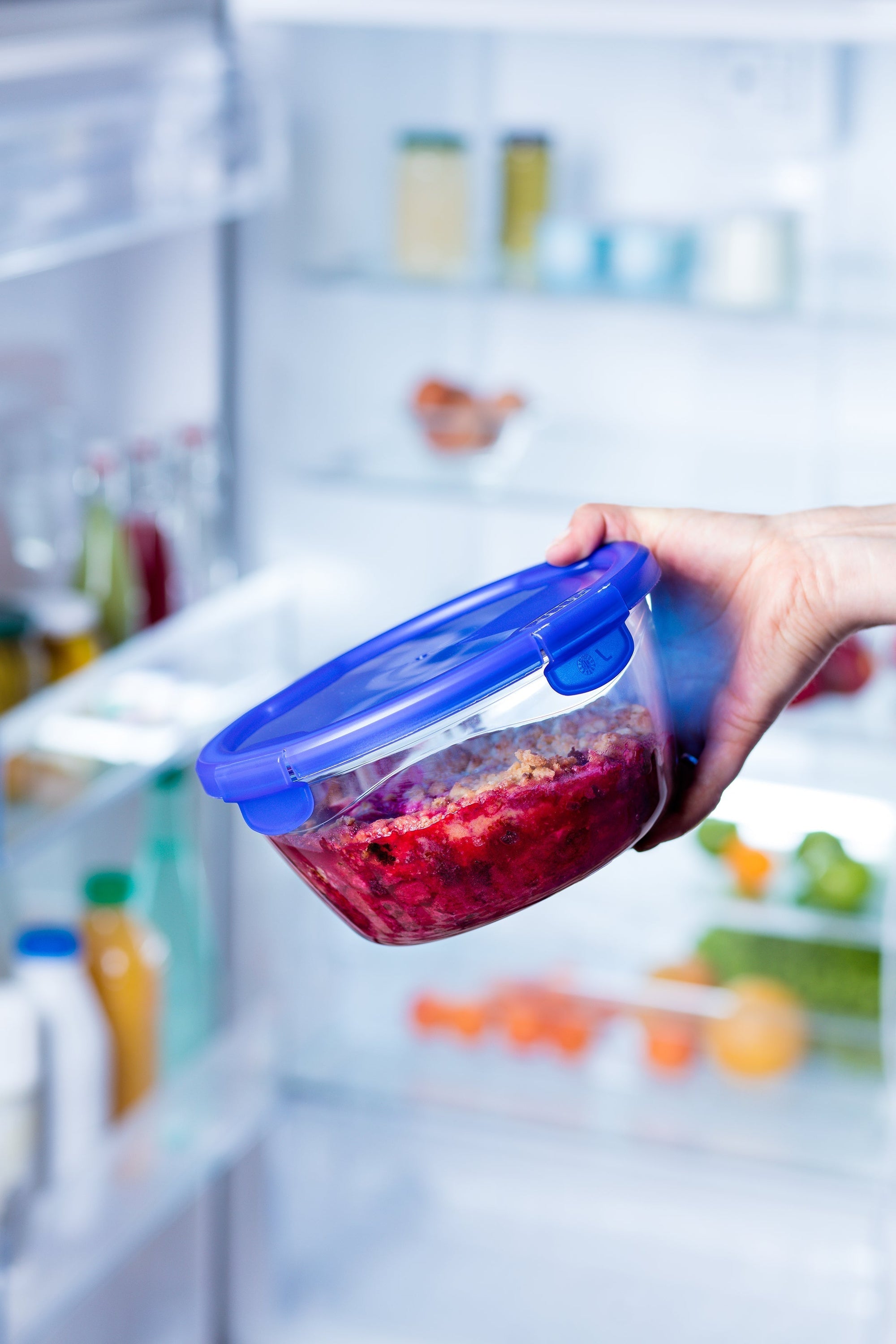 Set van 2 ronde glazen schaaltjes met waterdicht deksel - Cook & Go