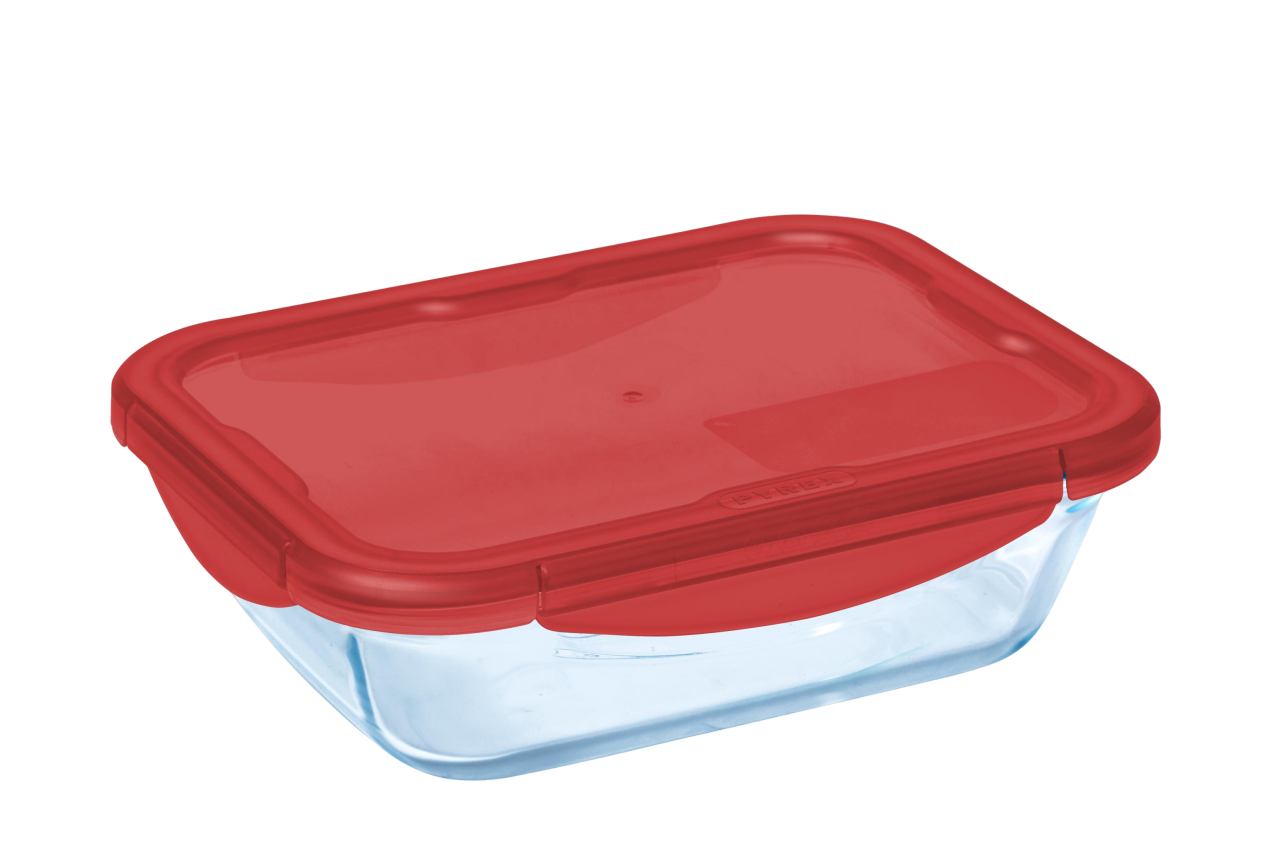 Cook&Go - Contenitore rettangolare in vetro a tenuta stagna per RV