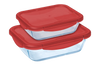 Cook&Go - Lot 2 boîtes de conservation étanche rectangulaire
