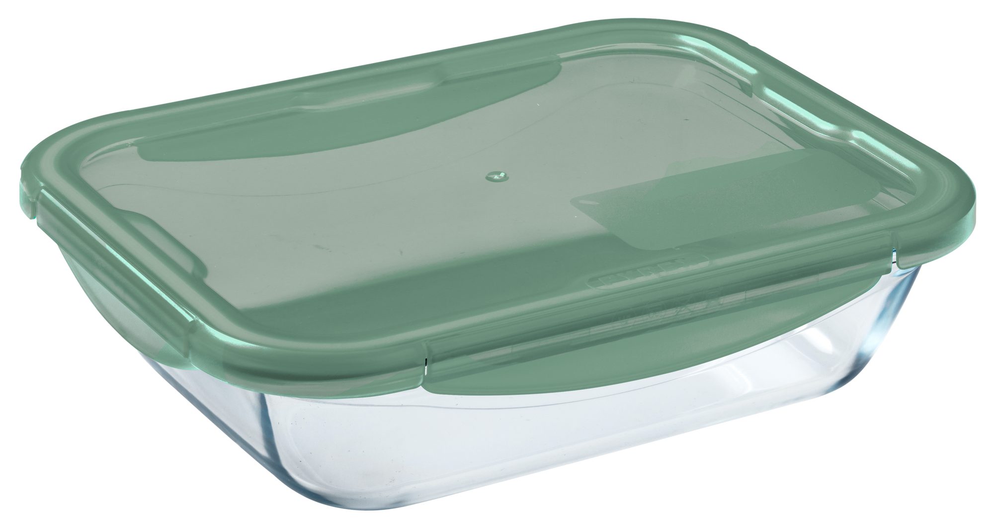Cook&Go - Caja rectangular de cristal hermética para guardar alimentos