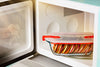 Set of 3 glass lunchboxes with steam valve lid - multi shape -Cook & Heat