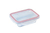 Cook&Go - Caja rectangular de cristal hermética para guardar alimentos