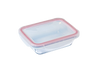 Cook&Go - Caja rectangular de cristal hermética para guardar alimentos