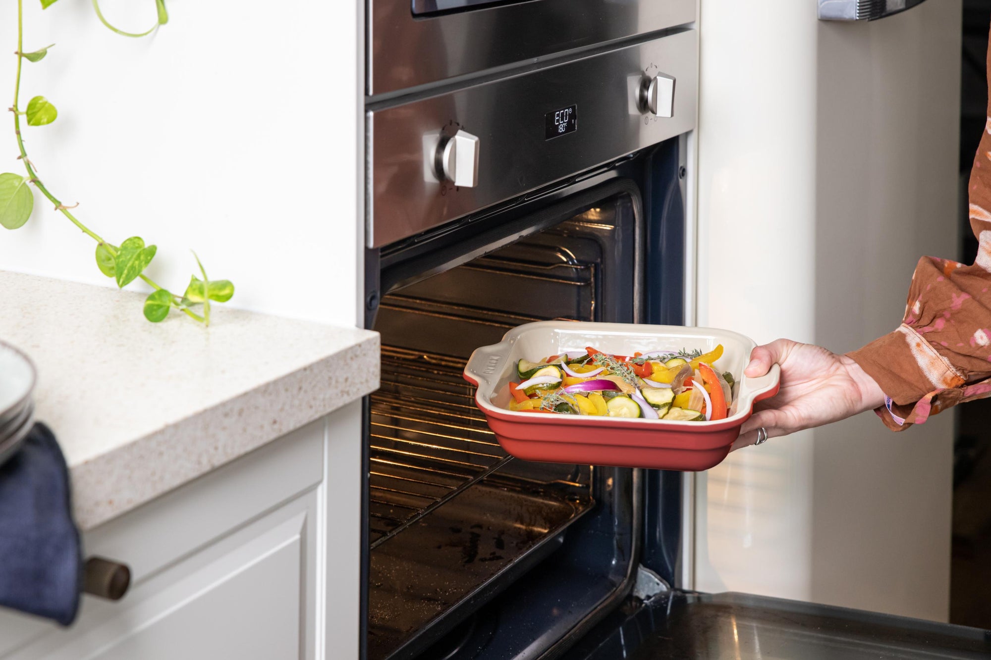 Teglia quadrata in ceramica Creation