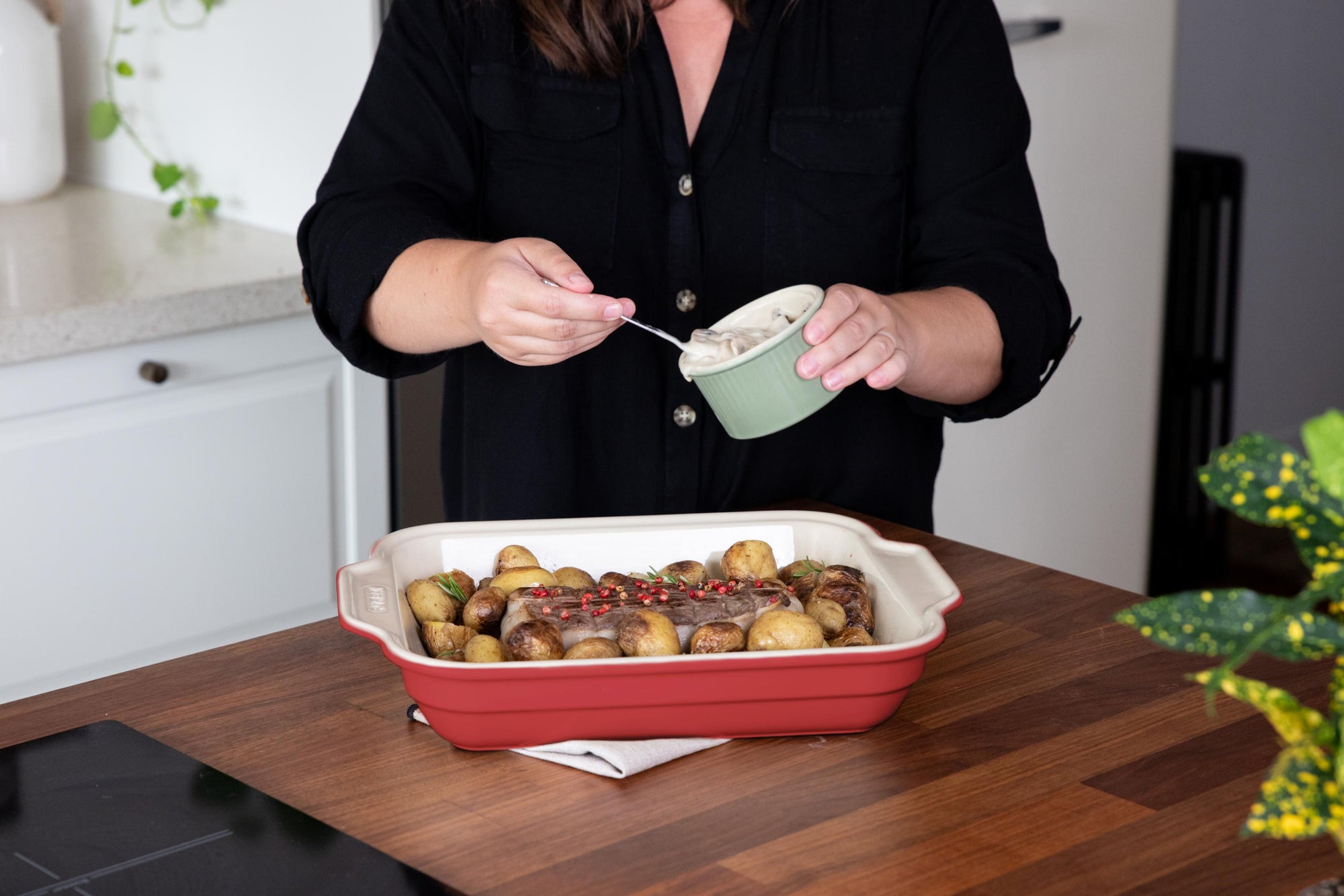 Plat à four rectangulaire en céramique Création