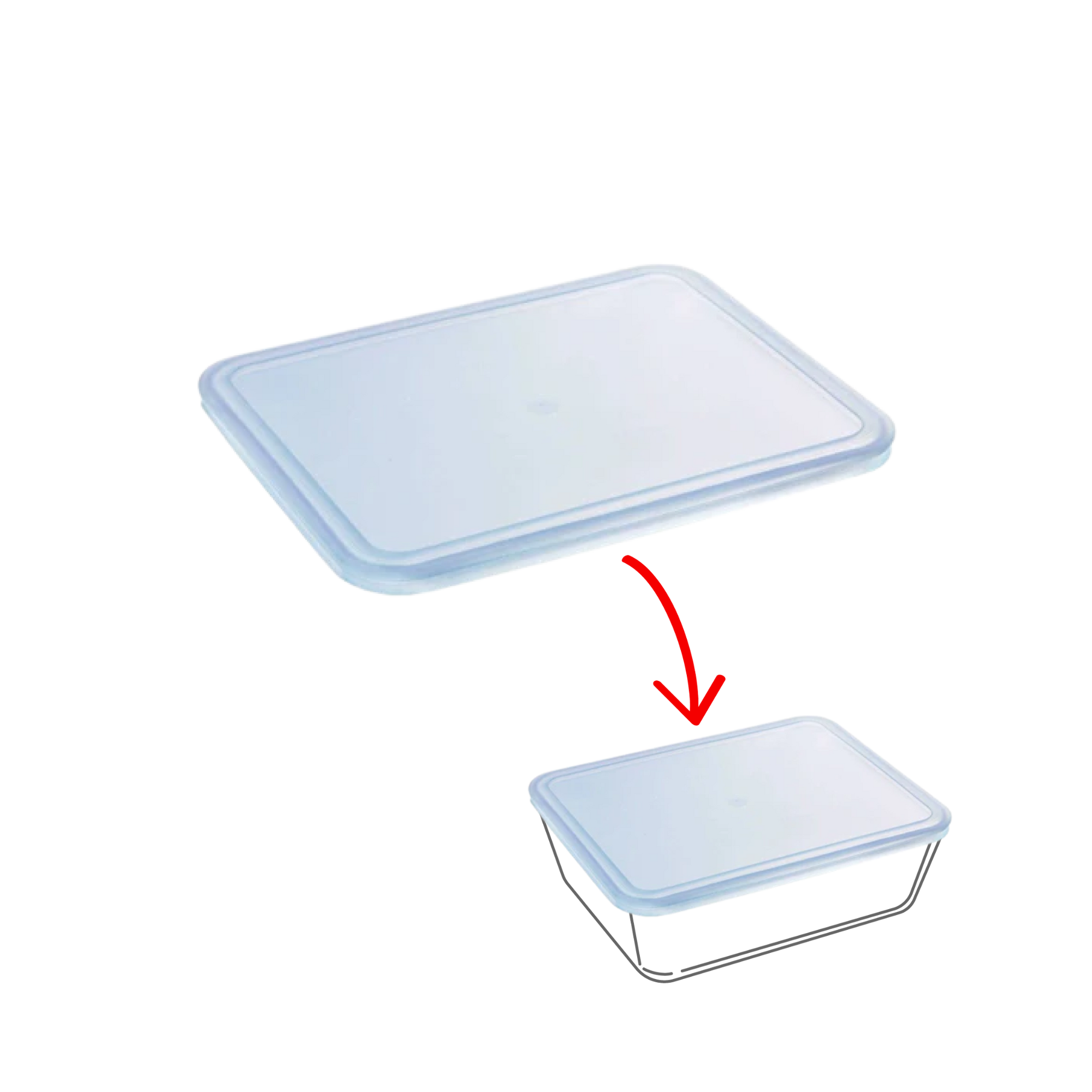 Cook&Freeze - couvercle de rechange rectangulaire