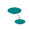 Cook&Store - Couvercle de rechange rond vert peacook