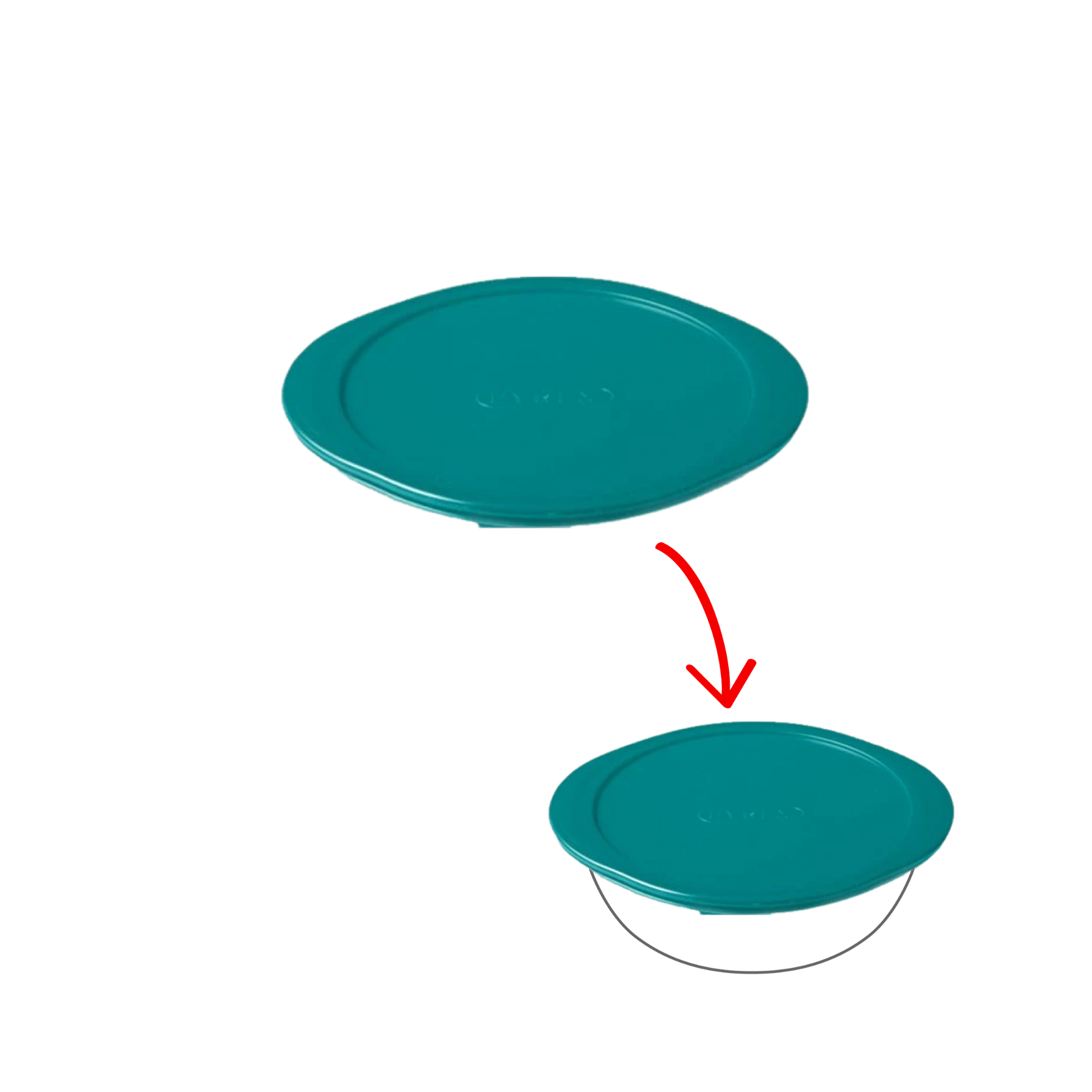 Cook&Store - Couvercle de rechange rond vert peacook