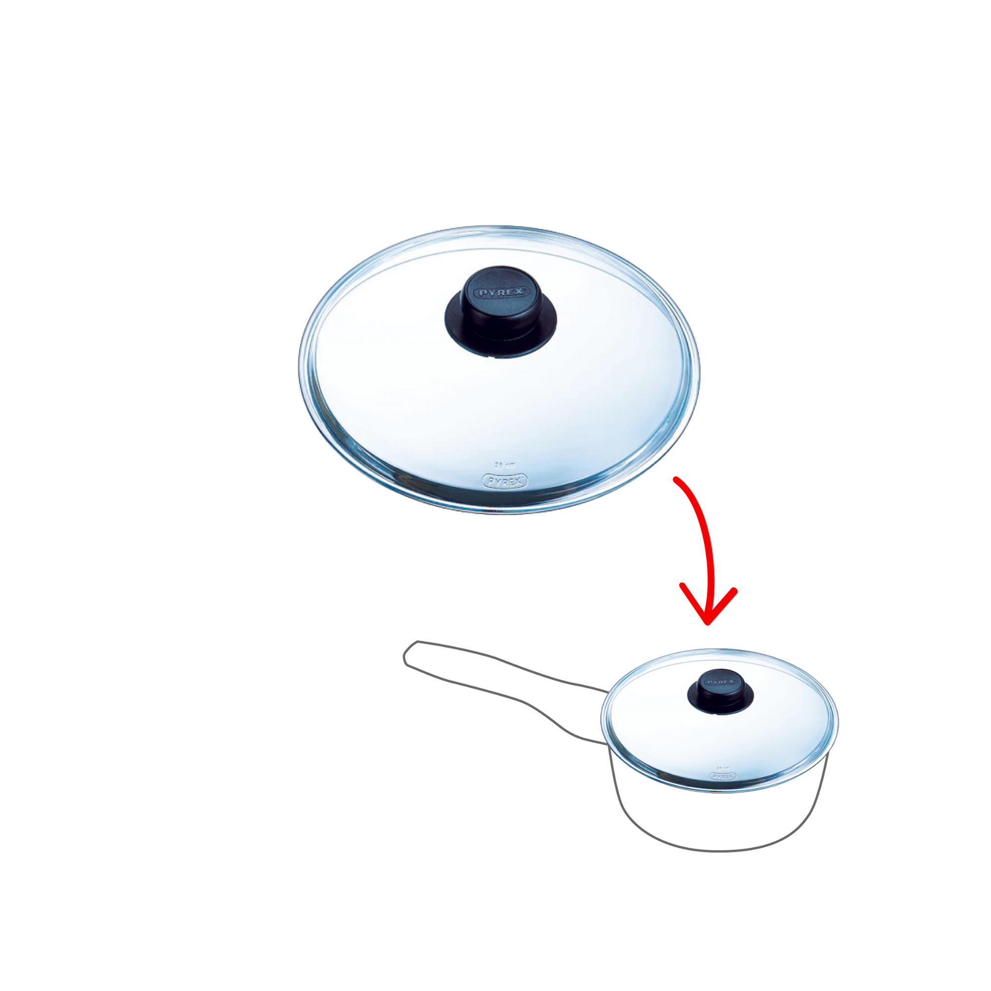 Coperchio in vetro non microonde - Classic