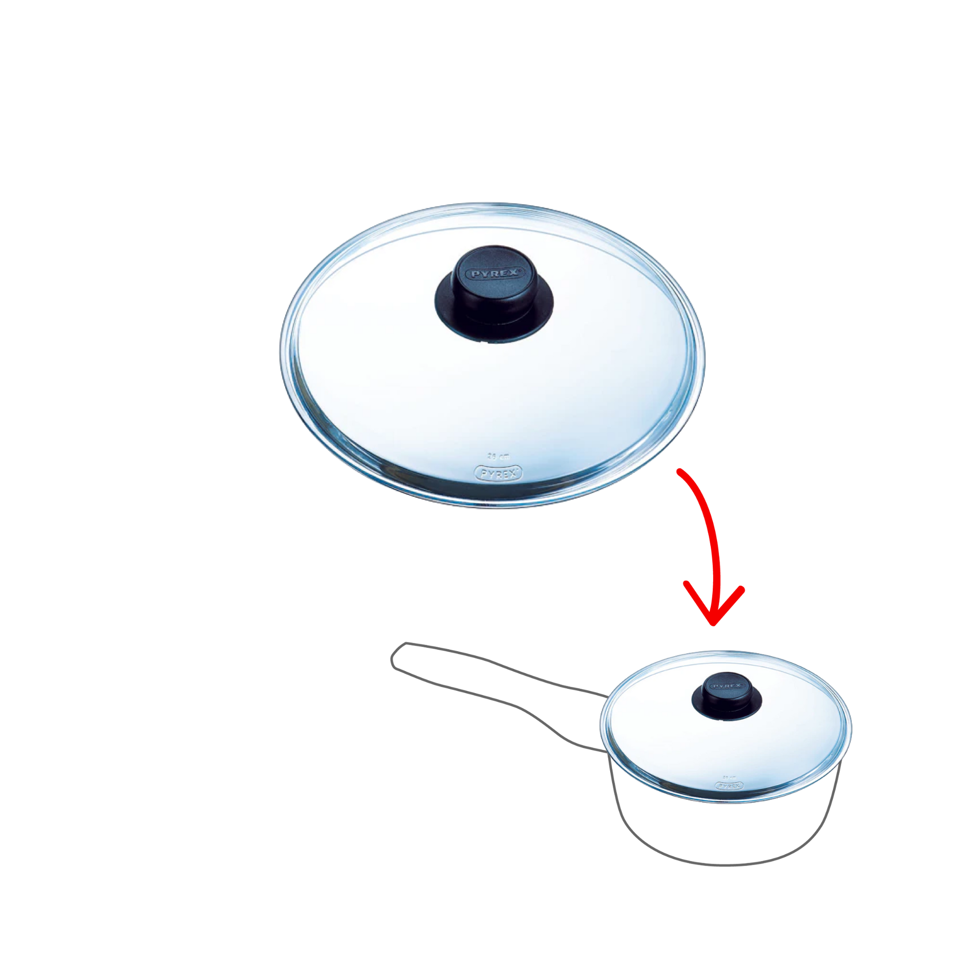 Coperchio in vetro non microonde - Classic