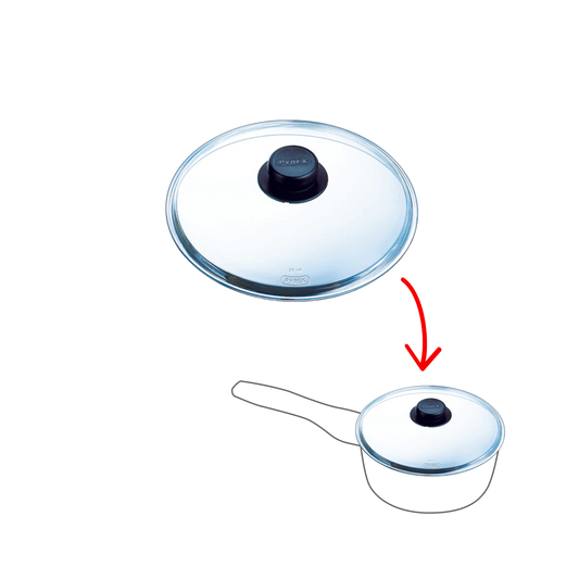 Niet-magnetronbestendige glazen deksel - Classic