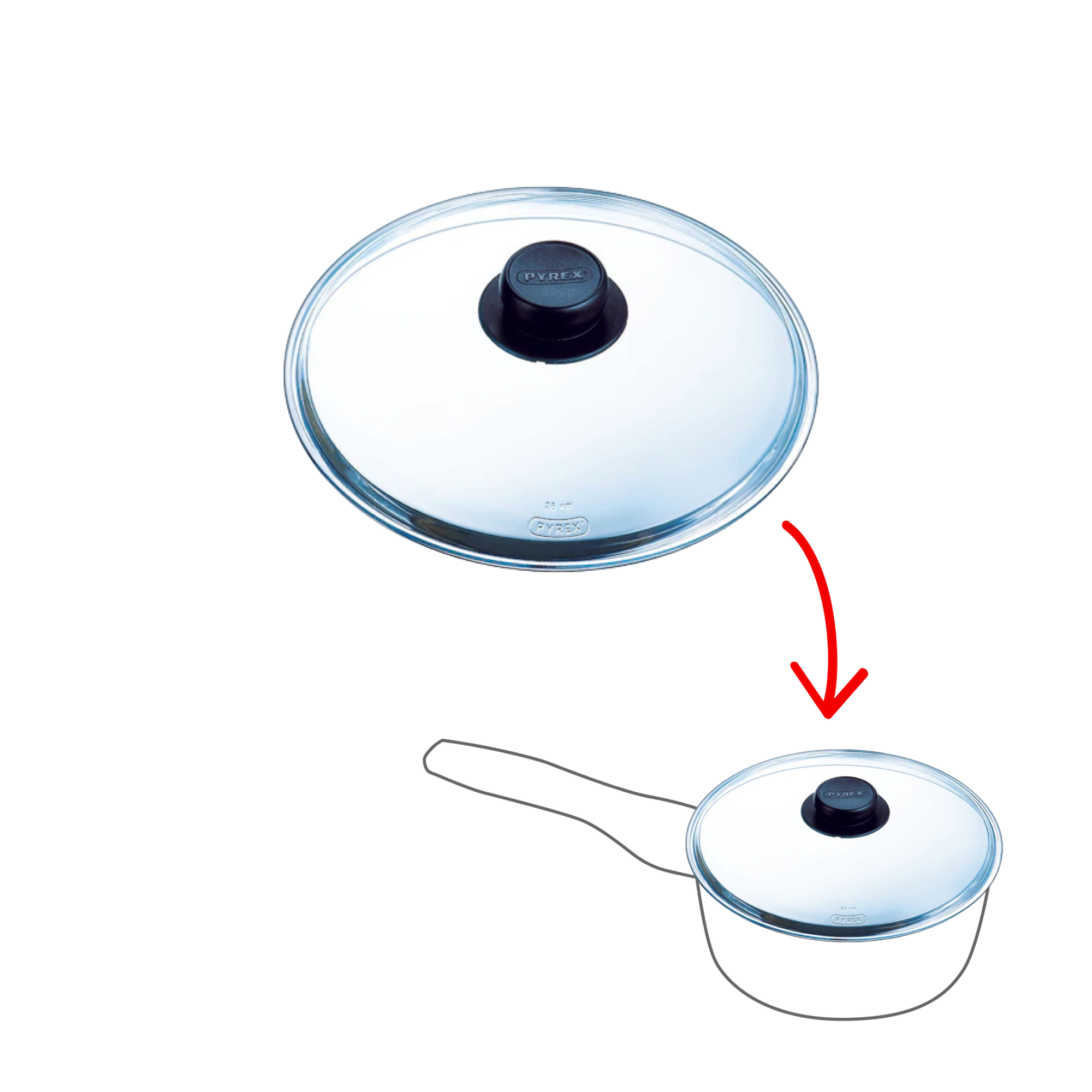 Coperchio in vetro non microonde - Classic