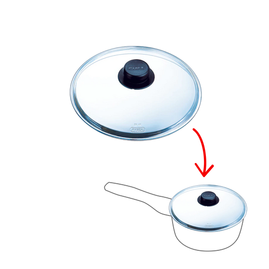 Niet-magnetronbestendige glazen deksel - Classic