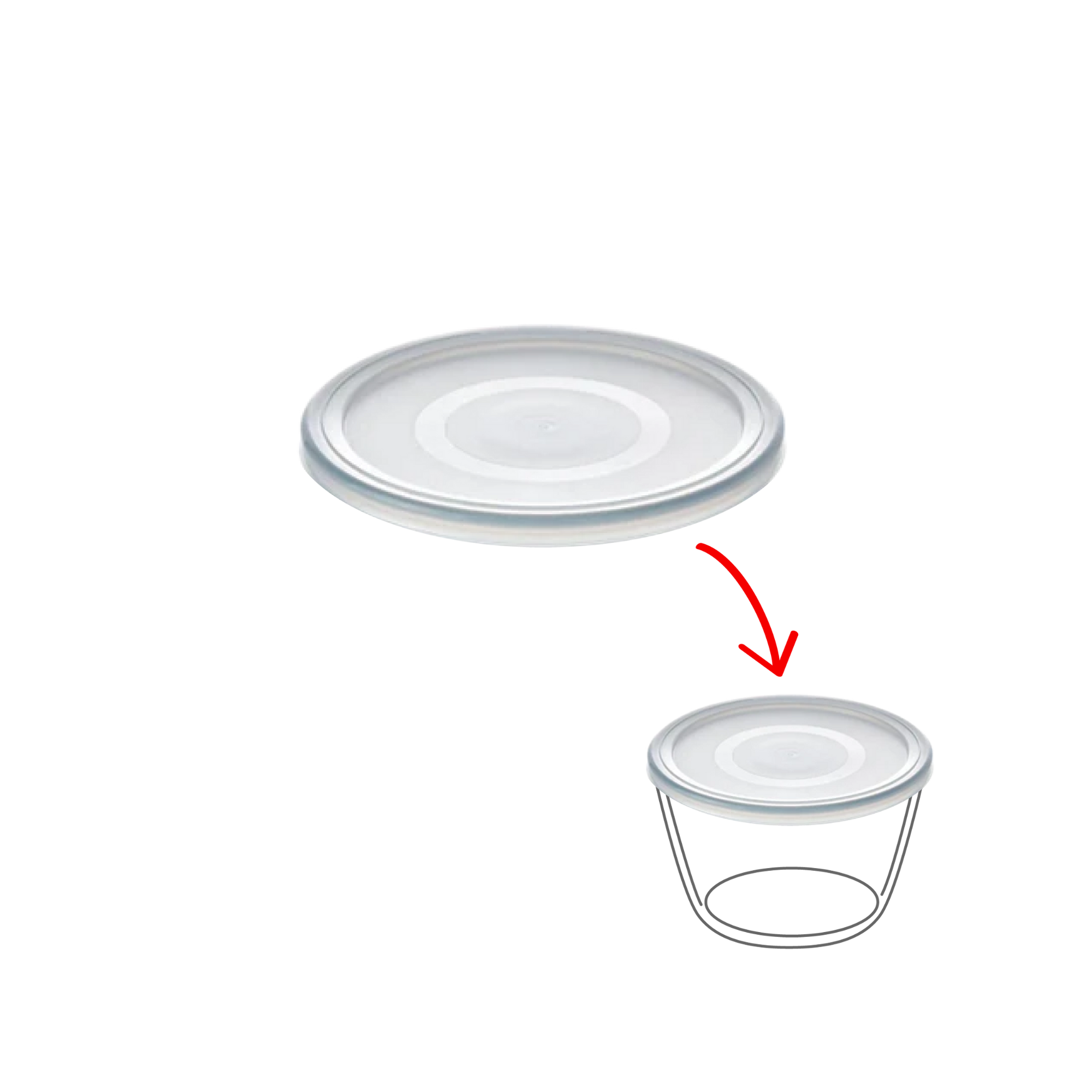 Cook&Freeze - Tapa redonda de repuesto