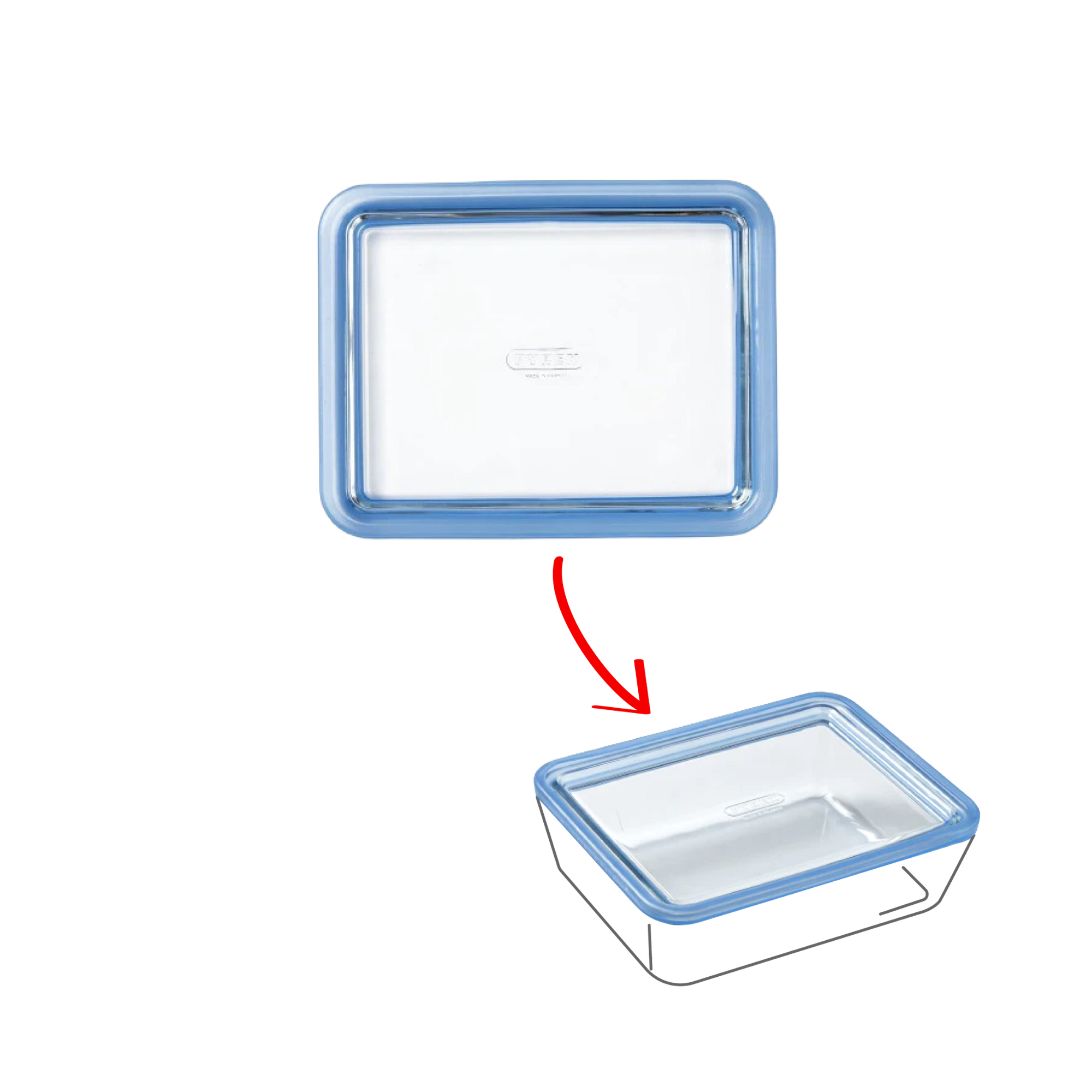 Zero Plastic - Coperchio in vetro di ricambio con guarnizione