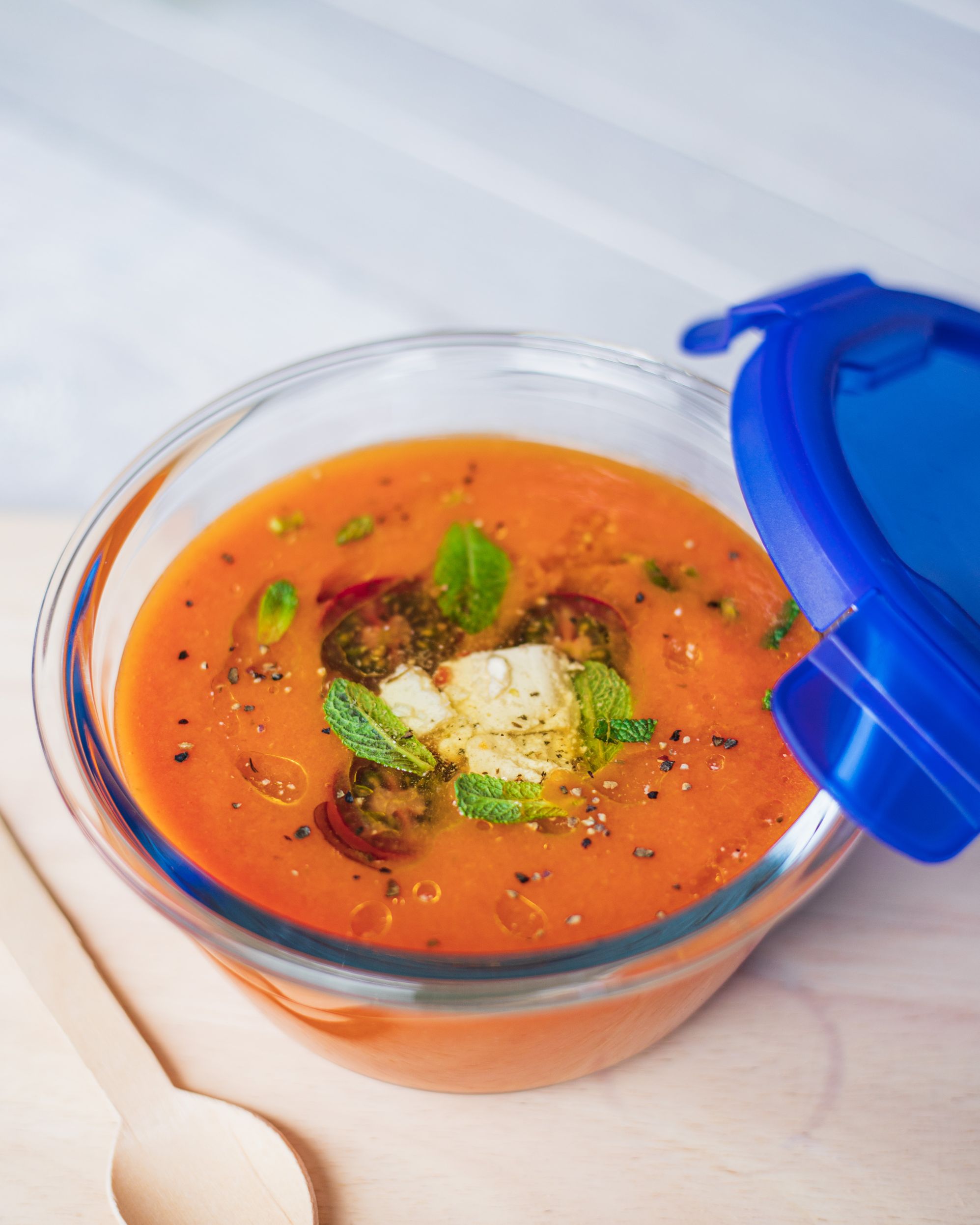 Cook&Go - Ronde glazen bewaardoos met waterdicht deksel