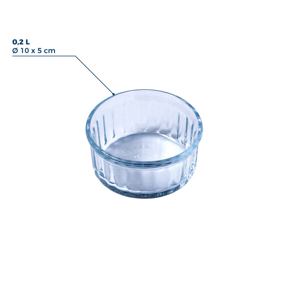 Klassiek Individueel Glas Ramequin 10cm