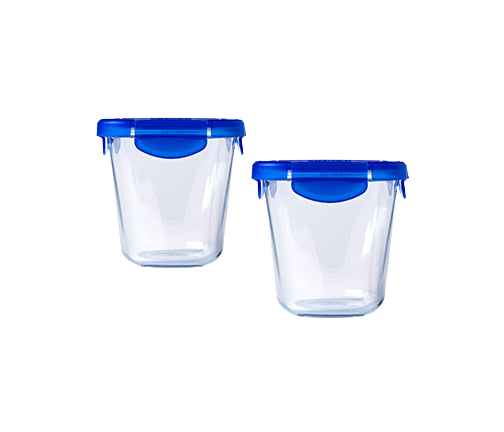 Cook&Go - "Pasta Box" glass storage box with watertight lid 12x12cm