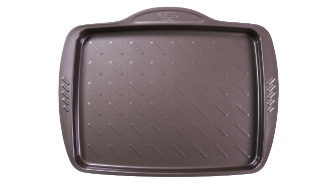 Metal baking tray with easy grip 35x27 cm - asimetriA
